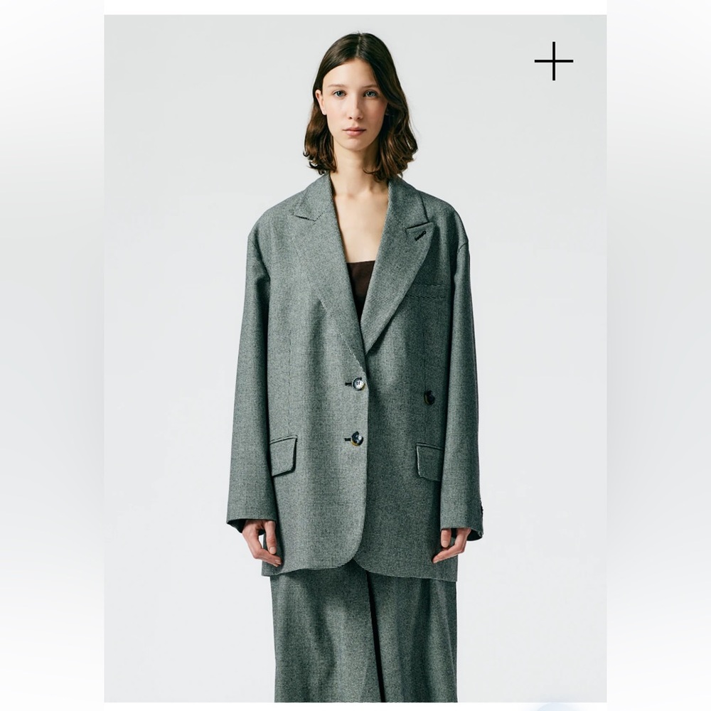 Tibi Baby Houndstooth Liam Blazer